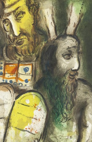 Marc Chagall (1887 Lozno near Vitebsk - 1985 Saint-Paul-de-Vence), Exodus (green), 1966