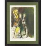 Marc Chagall (1887 Lozno pri Vitebsku - 1985 Saint-Paul-de-Vence), Exodus (zelený), 1966