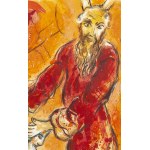 Marc Chagall (1887 Lozno u Vitebska - 1985 Saint-Paul-de-Vence), Exodus (červená), 1966