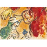 Marc Chagall (1887 Lozno pri Vitebsku - 1985 Saint-Paul-de-Vence), Exodus (červená), 1966