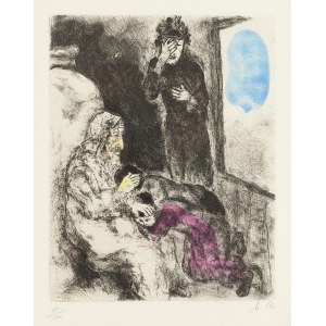 Marc Chagall (1887 Lozno u Vitebska - 1985 Saint-Paul-de-Vence), Požehnání Jákobovi, 1952