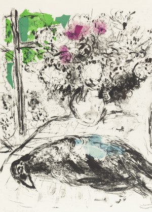 Marc Chagall (1887 Łoźno k. Witebska - 1985 Saint-Paul-de-Vence), Bażant (Le Faisan)