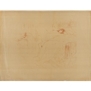Henri de Toulouse-Lautrec (1864 - 1901 ), Femme sur le dos, Lassitude aus der Mappe Elles, 1896