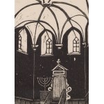 Viktoria Goryńska (1902 - 1945 ), Das Innere der Synagoge in Lviv
