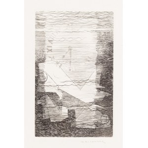 Louis Marcoussis (1878 Łódź - 1941 Cusset), Le Pont Mirabeau aus der Mappe Alcools von Guillaume Apollinaire, 1934