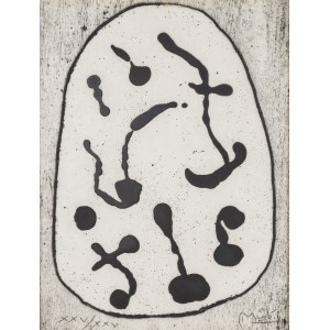 Joan Miro (1893 Barcelona - 1983 Palma de Mallorca), Variace na téma bez názvu, 1962