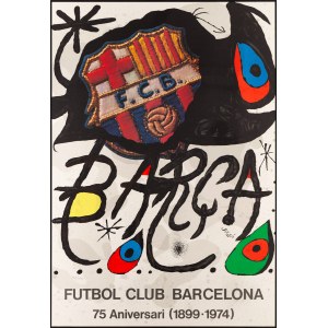 Joan Miro (1893 Barcelona - 1983 Palma de Mallorca), Futbol Club Barcelona 75 Aniversari.