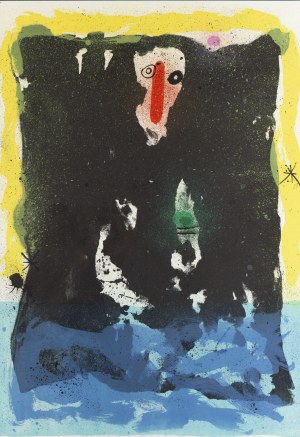 Joan Miro (1893 Barcelona - 1983 Palma de Mallorca), L'esprit , 1969