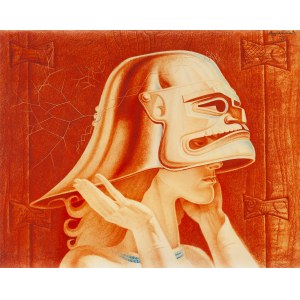 Stanislaw Szukalski (1893 Warta near Sieradz - 1987 Los Angeles), Helmet of the Ancestors, 1940/2015