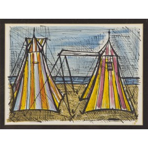 Bernard Buffet (1928 - 1999 ), Tents on the Beach, 1967