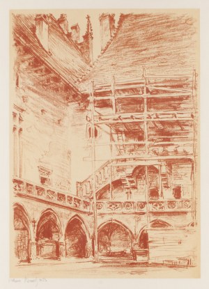 Adam Bunsch (1896 Kraków - 1969 Kraków), Rekonstrukcja Collegium Maius, 1953