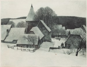 Franz Heiken (ur. 1900), Zimowy pejzaż wiejski