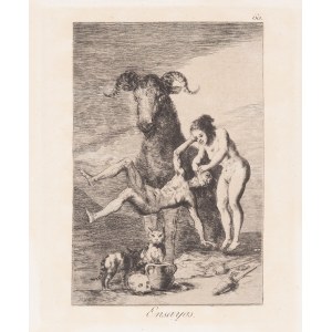 Francisco Goya (1746 Fuendetodos - 1828 Bordeaux), Ensayos from the cycle Los Caprichos, 1799