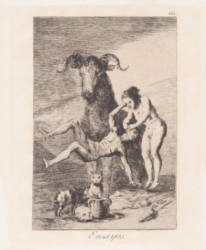 Francisco Goya (1746 Fuendetodos - 1828 Bordeaux), Ensayos z cyklu 