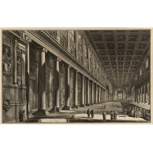 Giovanni Battista Piranesi (1720 Mogliano Veneto - 1778 Rím), Santa Maria Maggiore z cyklu Vedute di Roma, 1768
