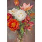 Gustaw Gwozdecki (1880 Warsaw - 1935 Paris), Still life with a bouquet of flowers, 1930-34