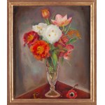 Gustaw Gwozdecki (1880 Warsaw - 1935 Paris), Still life with a bouquet of flowers, 1930-34