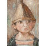 Tadeusz Makowski (1882 Osvienčim - 1932 Paríž), Busta chlapca v špicatej čiapke s bambulkou, 1929