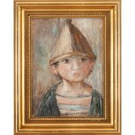 Tadeusz Makowski (1882 Osvienčim - 1932 Paríž), Busta chlapca v špicatej čiapke s bambulkou, 1929