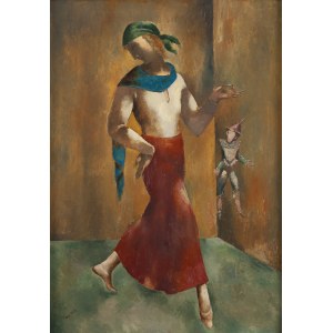 Eugeniusz Zak (1884 Mohylno, Białoruś - 1926 Paryż), Kobieta i pajac, 1924