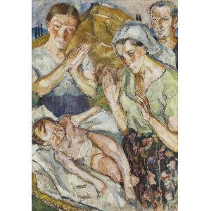 Maria Melania Mutermilch Mela Muter (1876 Warsaw - 1967 Paris), Adoration of the Infant, 1940s.