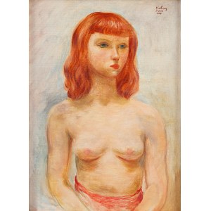 Moses (Moise) Kisling (1891 Krakov - 1953 Paříž), Akt zrzky (Buste nu, Jeune femme blonde), 1947
