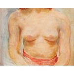 Moses (Moise) Kisling (1891 Krakow - 1953 Paris), Nude of a redhead (Buste nu, Jeune femme blonde), 1947