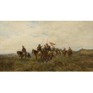 Ludwik Gędłek (1847 Kraków - 1904 Wien), Der Marsch der Armee durch die Steppe