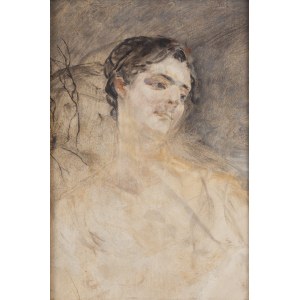 Jacek Malczewski (1854 Radom - 1929 Krakow), Portrait Study of Maria Sozańska