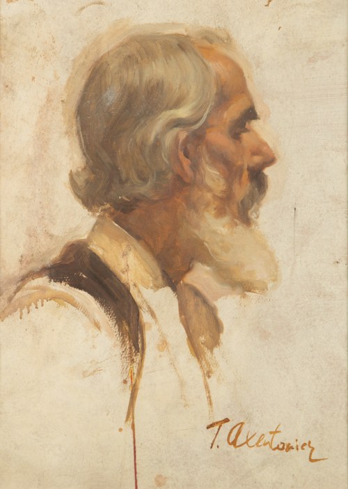 Teodor Axentowicz (1859 Braszow - 1938 Kraków), Portret Hucuła