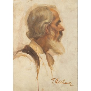 Teodor Axentowicz (1859 Brasov - 1938 Krakau), Porträt eines Huzulen