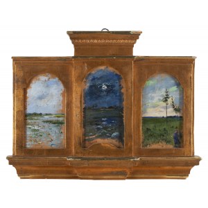 Józef Rapacki (1871 Varšava - 1929 Olszanka pri Skierniewiciach), Ráno, noc a večer - krajinársky triptych