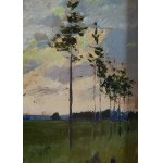 Józef Rapacki (1871 Warsaw - 1929 Olszanka near Skierniewice), Morning, Night and Evening - Landscape Triptych