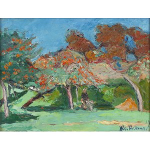 Włodzimierz Terlikowski (1873 Poraj k. Łodzi - 1951 Paryż), W sadzie, 1917