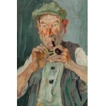 Jacques Chapiro (1887 Dyneburg, Łotwa - 1972 Paryż), Portret mężczyzny z fajką, około 1940