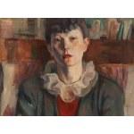 Adolf Milich (1884 Tyszowice near Zamosc - 1964 Paris), Portrait of a woman with a frilly collar, 1942