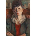 Adolf Milich (1884 Tyszowice near Zamosc - 1964 Paris), Portrait of a woman with a frilly collar, 1942