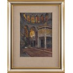 Wlastimil Hofman (1881 Praha - 1970 Szklarska Poręba), Interiér Hagia Sofia v Istanbulu, 1940
