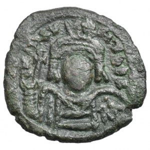 Mauricie Tiberius 583-602, 20 Nummi (půlfollis) r. 598-599