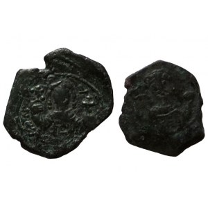 Basil III 976-1025, Constantin VIII. 1025-1028, 2x bronz blíže neurčený