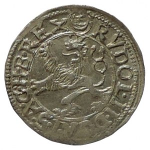 Rudolf II. 1576-1611, malý groš 1587 Jáchymov-Hofmann