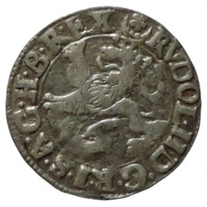 Rudolf II. 1576-1611, malý groš 1590 Jáchymov-Hofmann