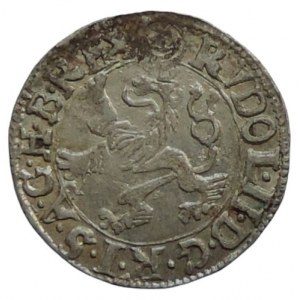 Rudolf II. 1576-1611, malý groš 1588 Jáchymov-Hofmann