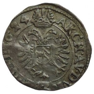 Ferdinand II. 1619-1637, 3 krejcar 1624 Jáchymov-Steinmüller