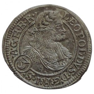 Leopold I. 1657-1705, 3 krejcar 1670 SHS Vratislav-Hammerschmidt