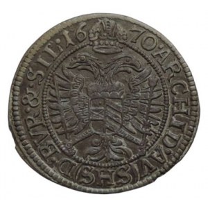 Leopold I. 1657-1705, 3 krejcar 1670 SHS Vratislav-Hammerschmidt