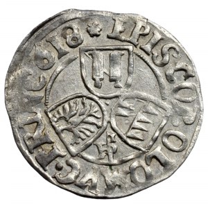 Olomouc biskupství, František kard. Dietrichstein 1599-1636, 3 krejcar 1618 HP Hans Pecz