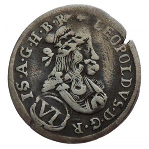 Leopold I. 1657-1705, VI krejcar 1682 Graz