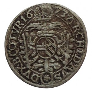 Leopold I. 1657-1705, 3 krejcar 1673 Vídeň-Faber