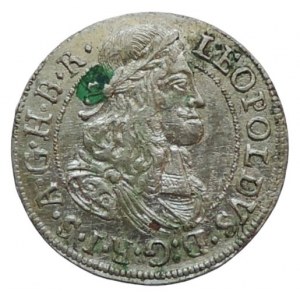 Leopold I. 1657-1705, 3 krejcar 1676 Hall